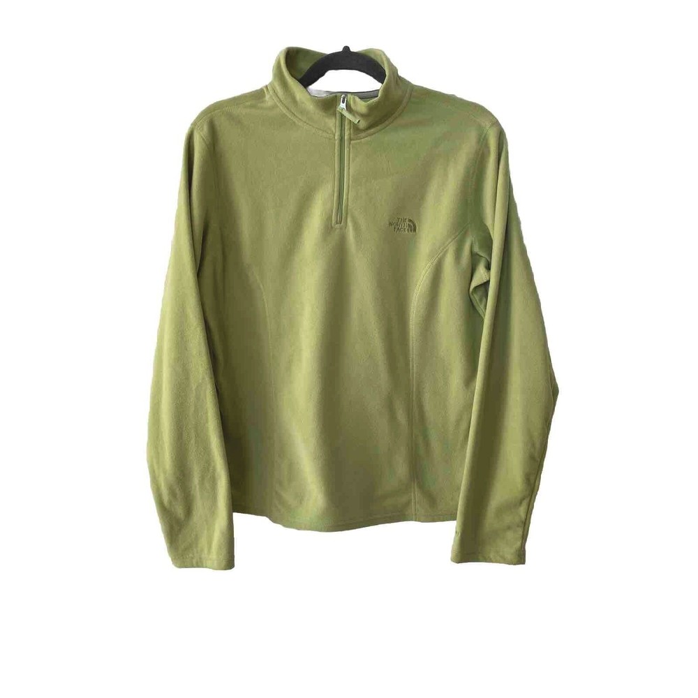 north face quarter zip fleece womens large